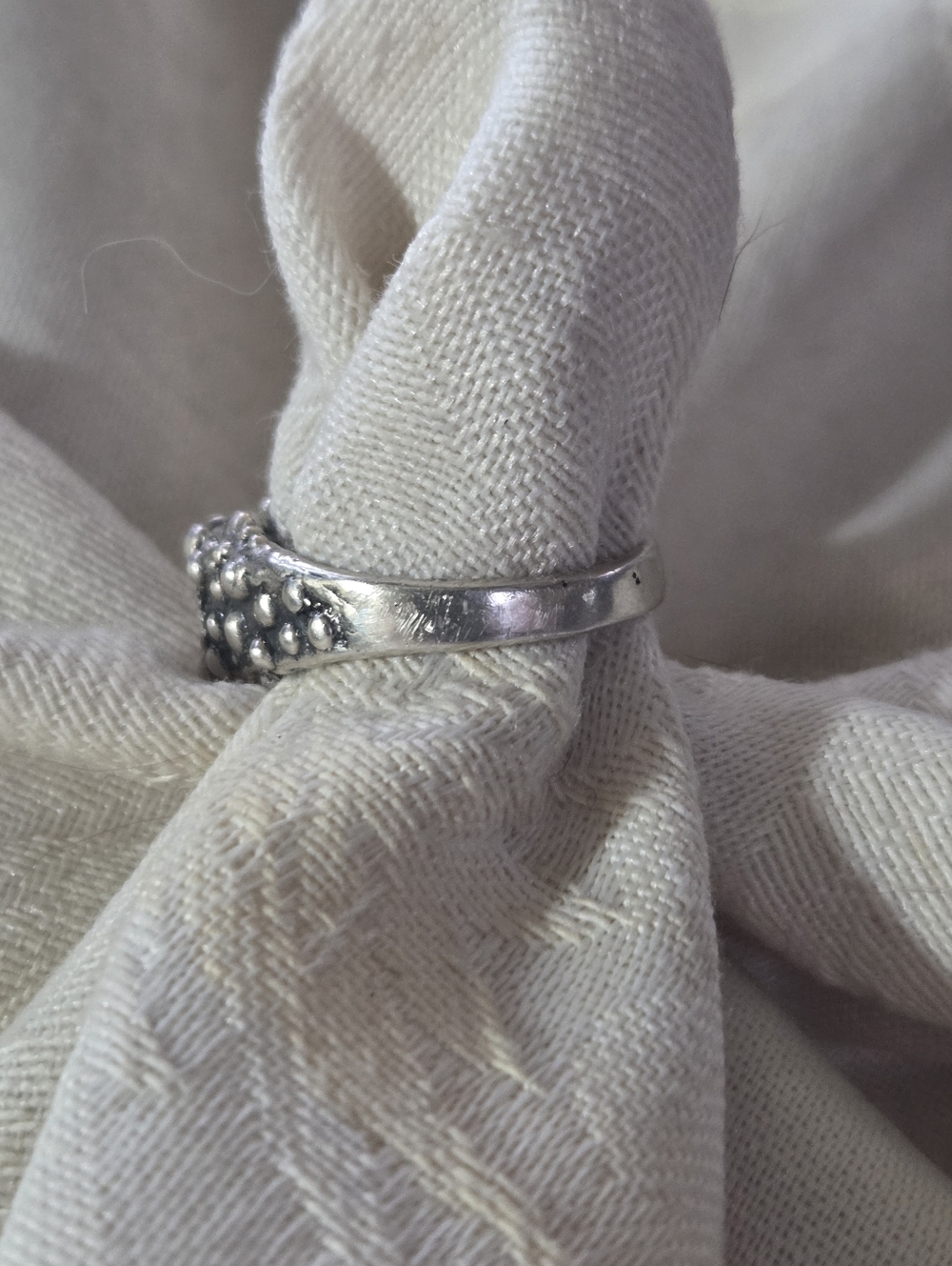 Dian Malouf SISTER Sterling Silver Ring, Size 8 - Picture 6 of 15